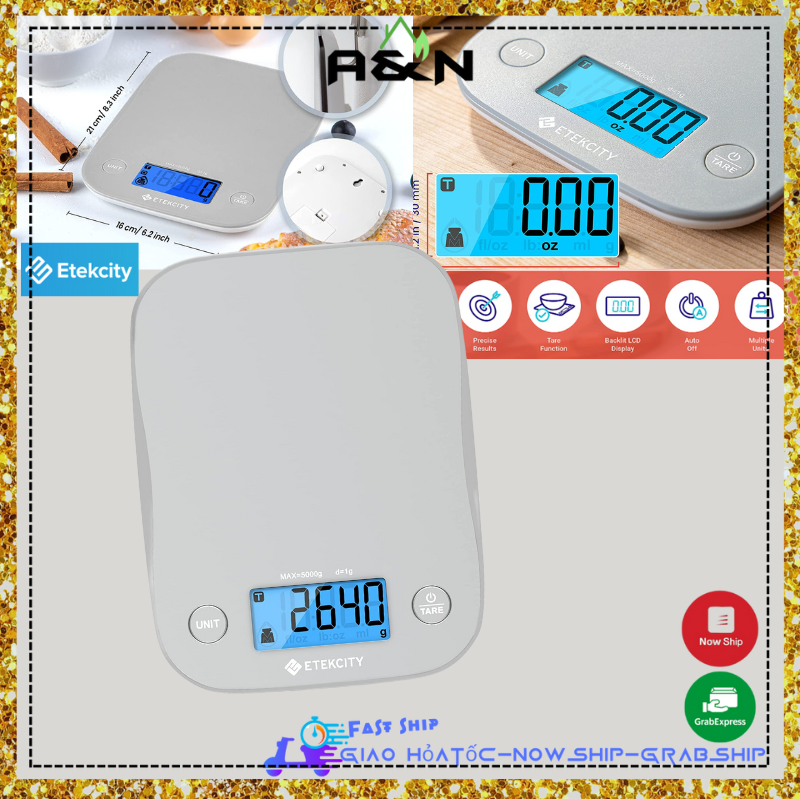 Cân nhà bếp thực phẩm Etekcity nhỏ gọn
