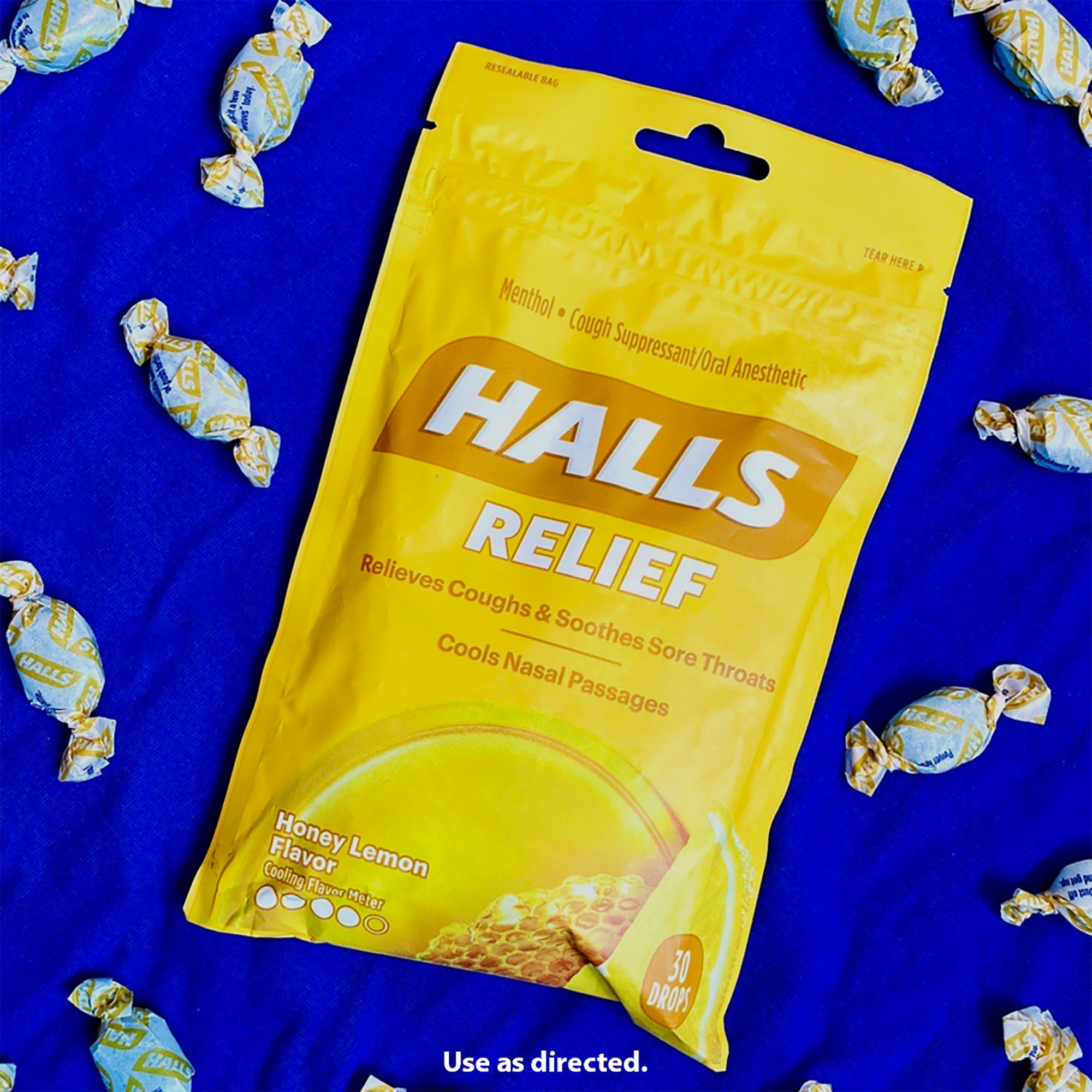 Kẹo Halls bổ sung Vitamin C không đường -  25 viên