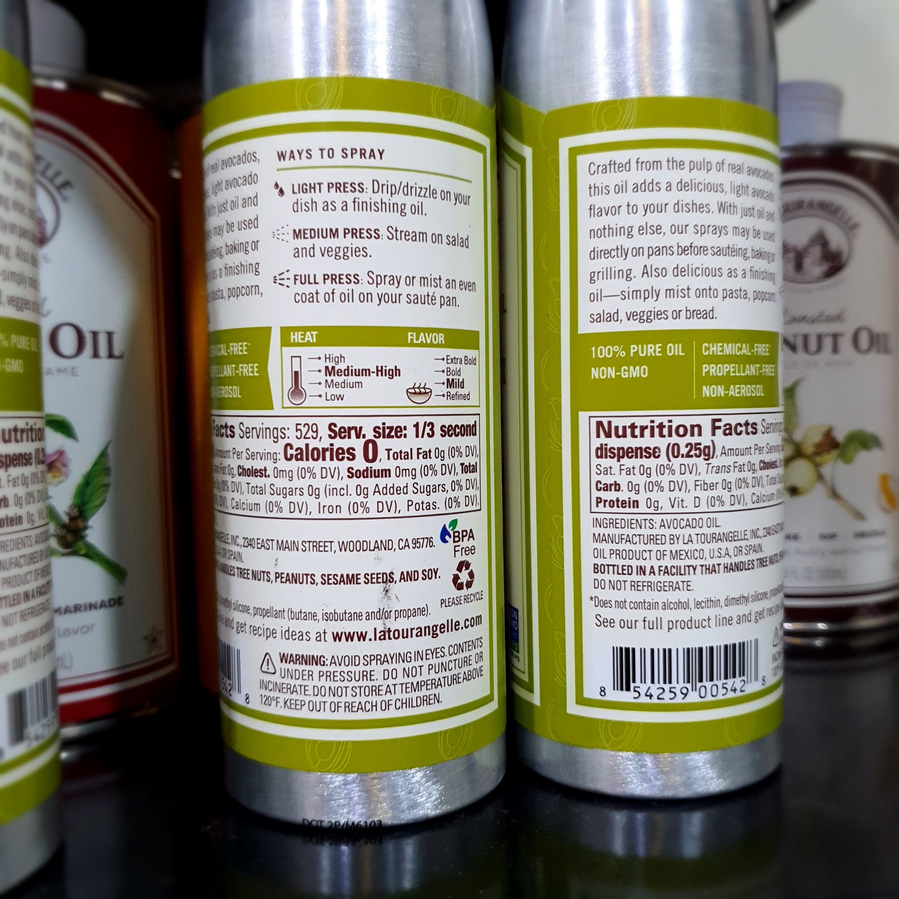 Dầu ăn xịt La Tourangelle Avocado - 147ml