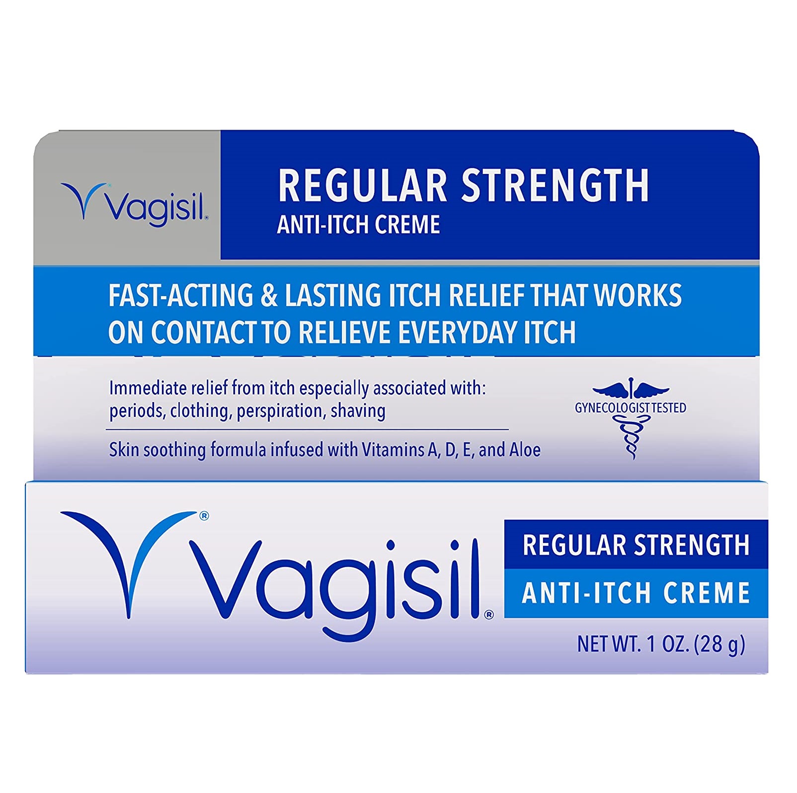 Kem Vagisil Regular Strength Anti Itch dưỡng ẩm và giảm ngứa vùng kín (che tên SP khi giao )