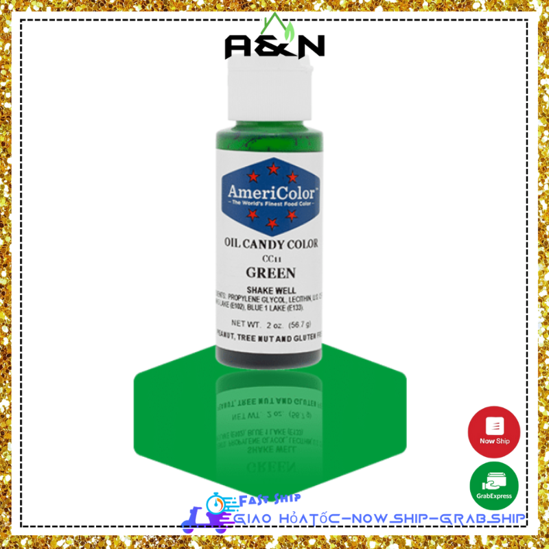 Màu gốc dầu Americolor sử dụng làm chocolate và kẹo - Green Xanh lá
