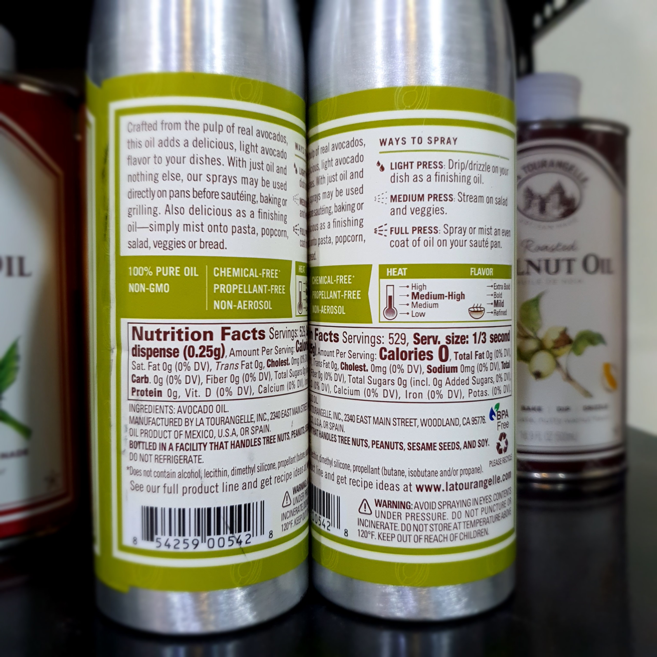 Dầu ăn xịt La Tourangelle Avocado - 147ml