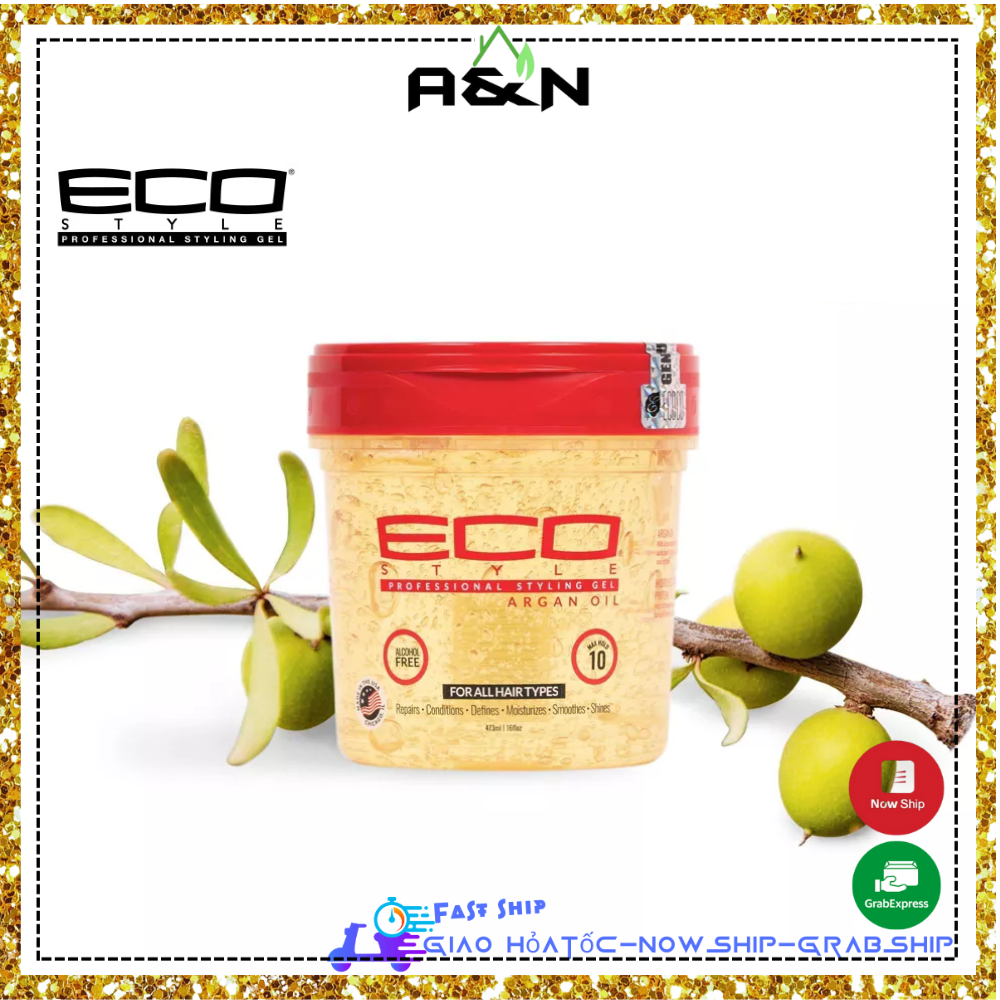 Eco Style Argan Oil gel vuốt tạo kiểu mọi loại tóc nam nữ - 473ml