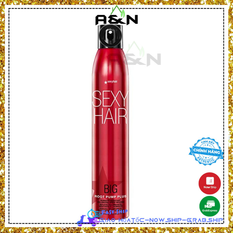 Xịt bọt Mousse cao cấp SexyHair Big Root Pump tạo phồng giữ nếp tự nhiên