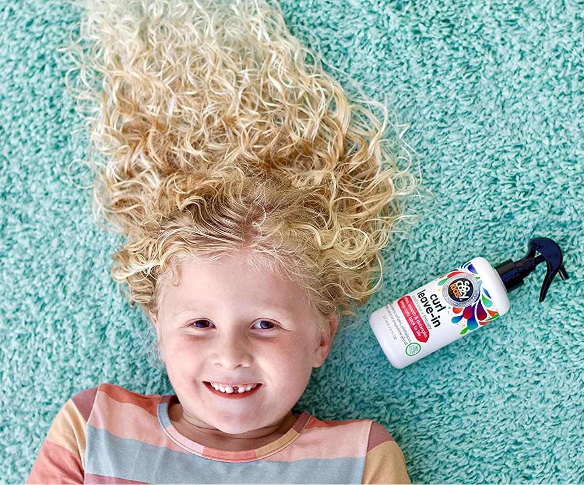 Xịt nuôi dưỡng làm mềm và chống rối gãy tóc trẻ em SoCozy Curl LeaveIn Conditioner - Hàng Mỹ