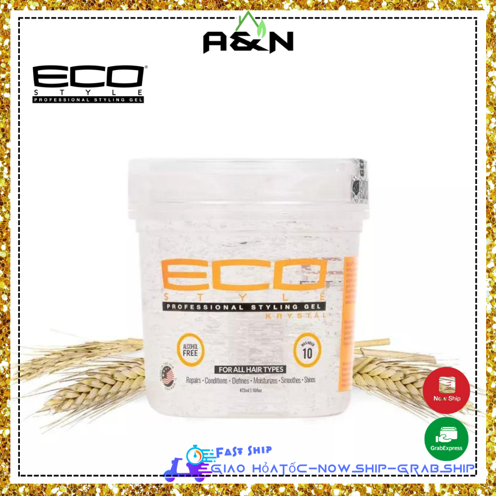 Eco Style KRYSTAL gel vuốt tạo kiểu mọi loại tóc nam nữ - 473ml
