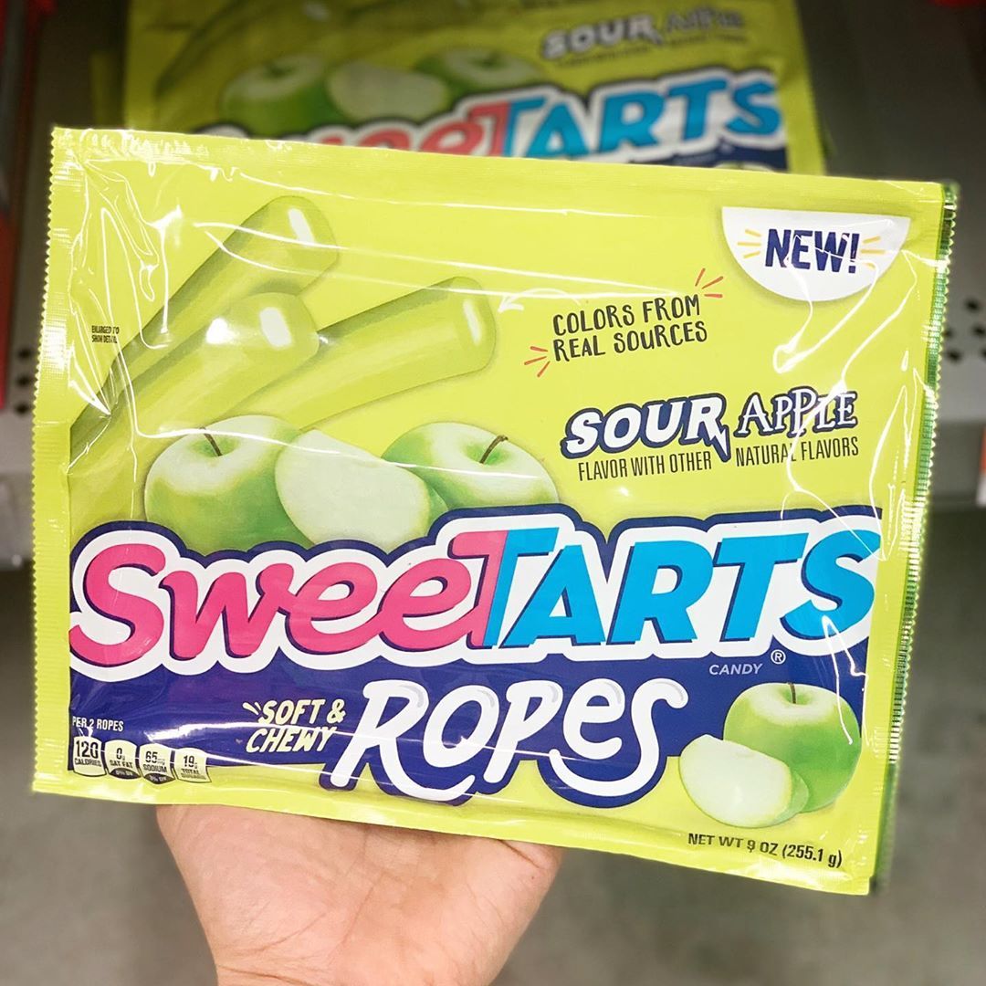 Kẹo dẻo Sweetarts Sour Apple Soft & Chewy Ropes - 255g