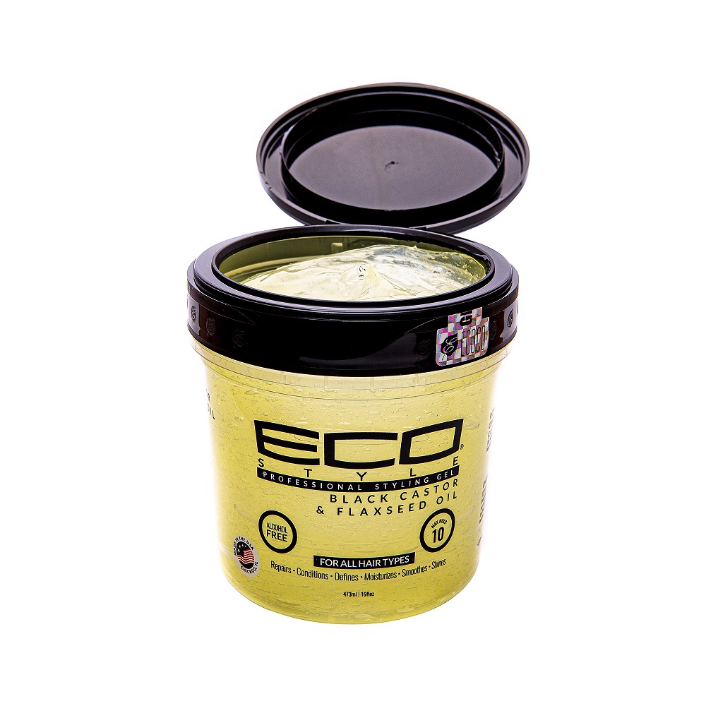 Gel Eco Style Black Castor & Flaxseed Oil tạo kiểu tóc nam nữ - 473ml