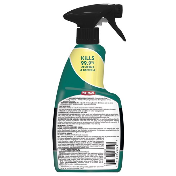 Weiman xịt tkhử khuẩn làm sạch sáng mặt đá và đá hoa cương - 473ml [ hàng mỹ ]