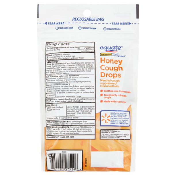 Kẹo ngậm Equate hương mật ong – 30 viên