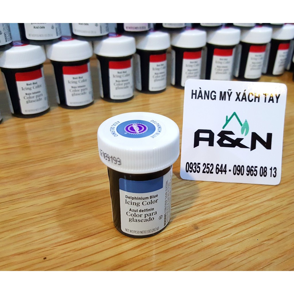 Màu thực phẩm Wilton Delphinlum Blue - 1oz