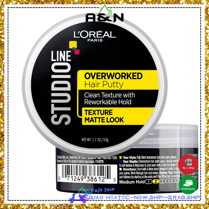 Sáp wax tạo kiểu tóc L'Oreal Paris Studio Line texture matte