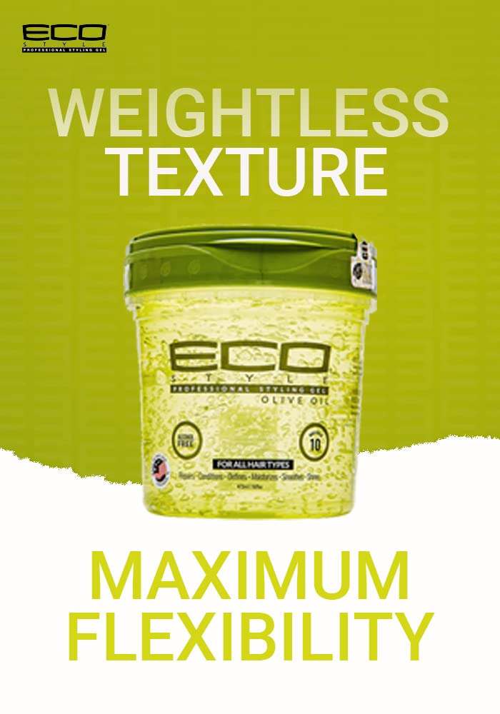 Eco Style KRYSTAL gel vuốt tạo kiểu mọi loại tóc nam nữ - 473ml