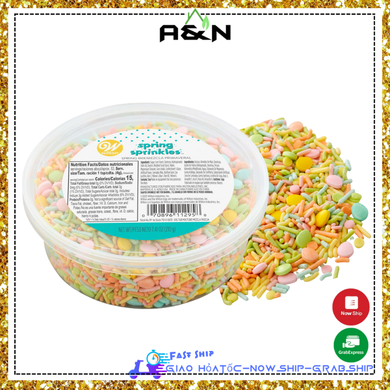 Wilton trang trí Spring Sprinkles Mix - 210gram