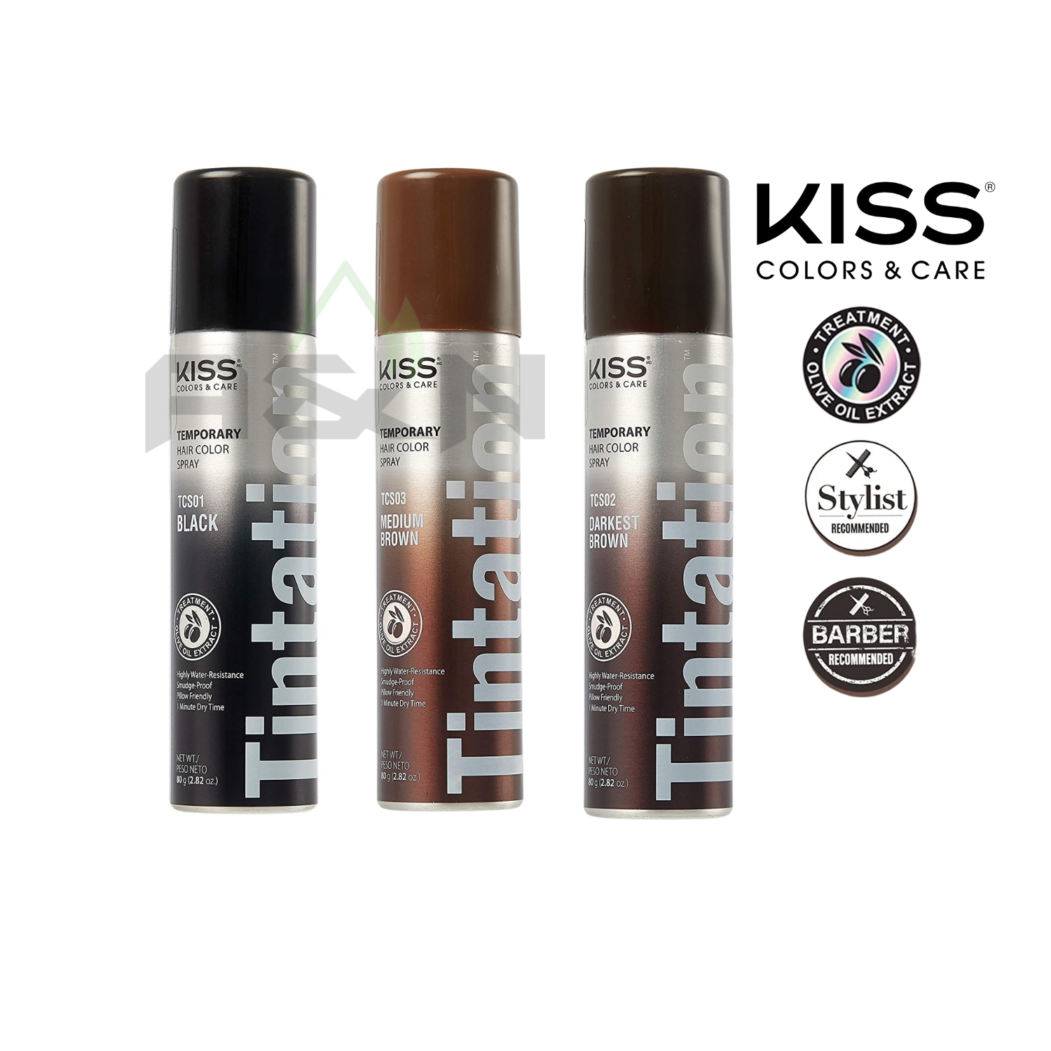 Xịt đen tóc tạm thời Kiss TIntation - Hàng Mỹ