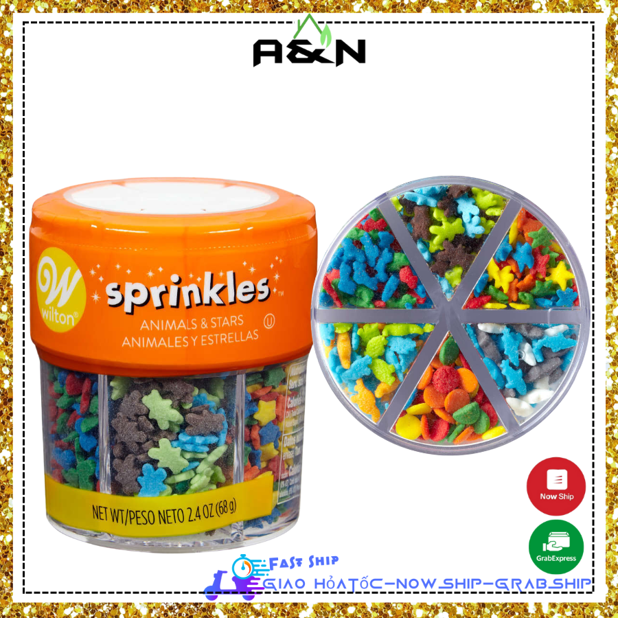 Wilton Sprinkles kẹo đường trang trí bánh kẹo valentine micro hearts - 45g