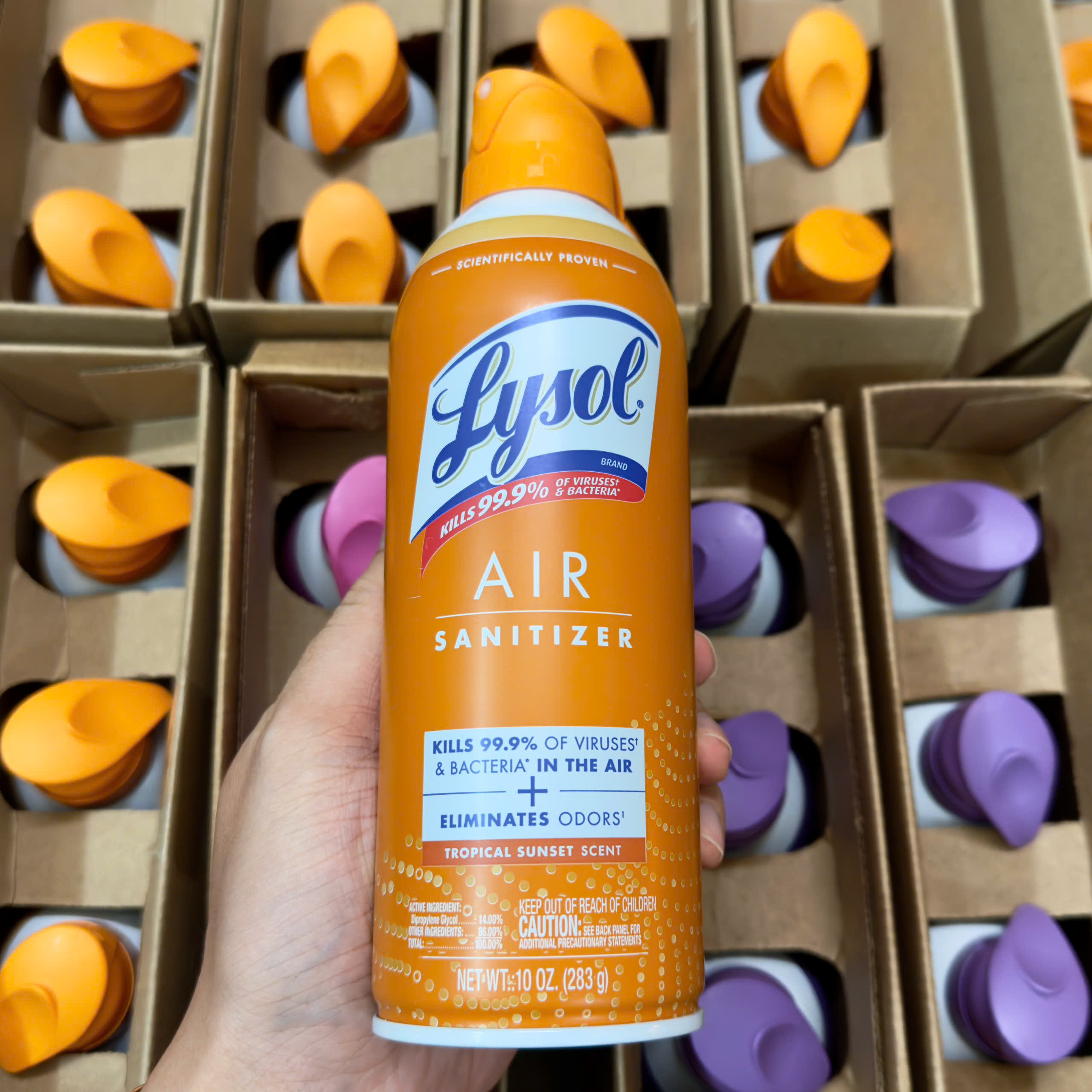 Lysol xịt diệt khuẩn khử mùi TROPICAL SUNSET