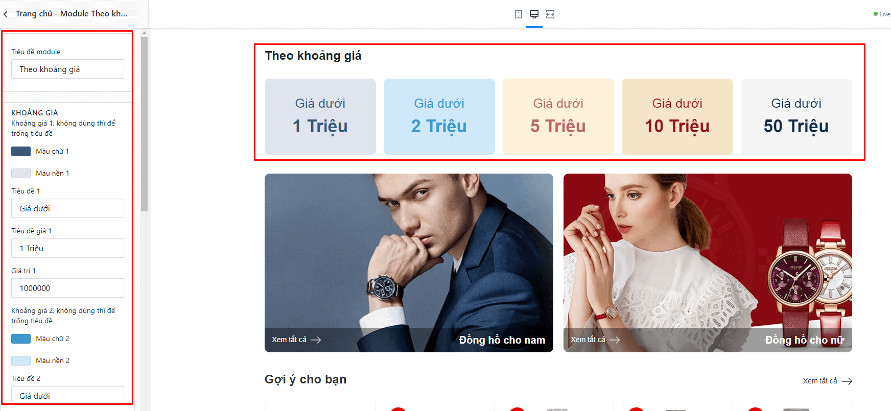 Tính năng theme Ego Mobile