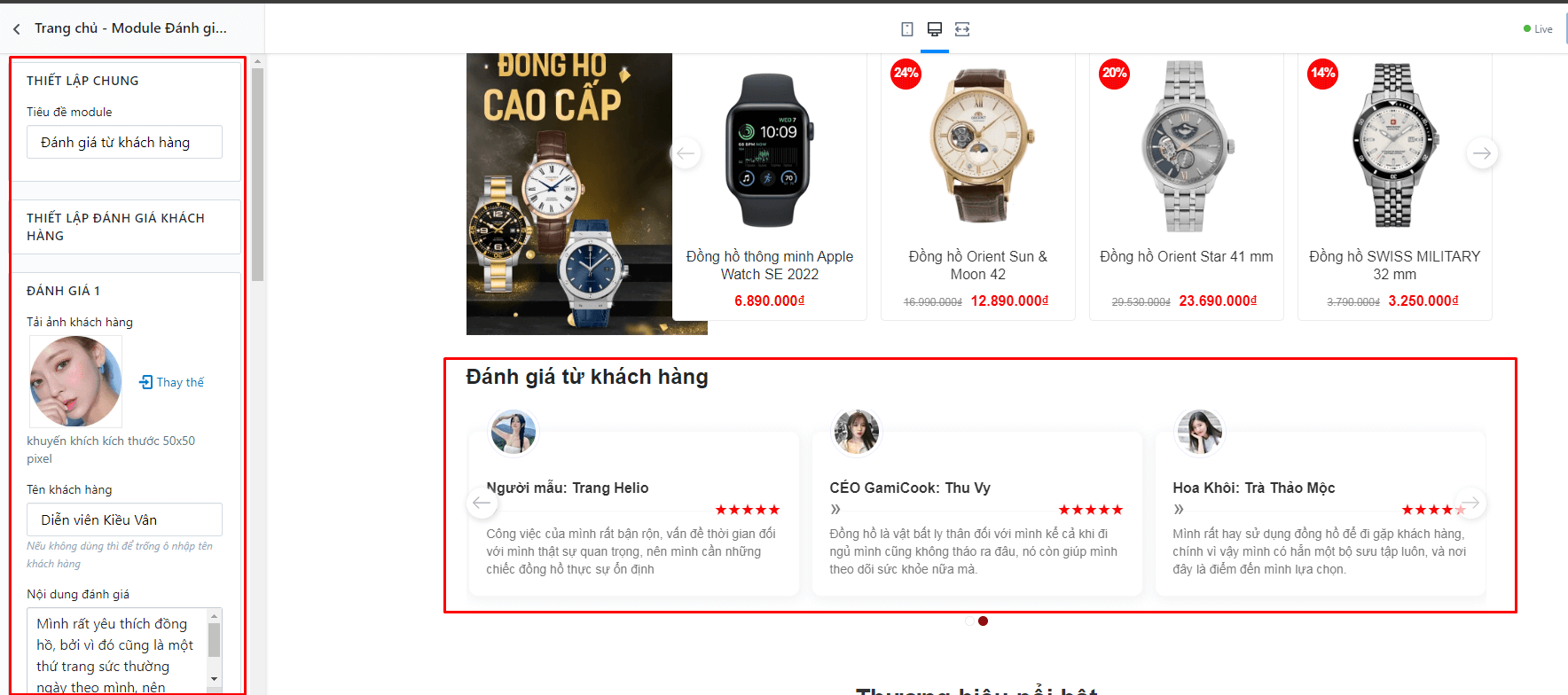 Tính năng theme Ego Mobile