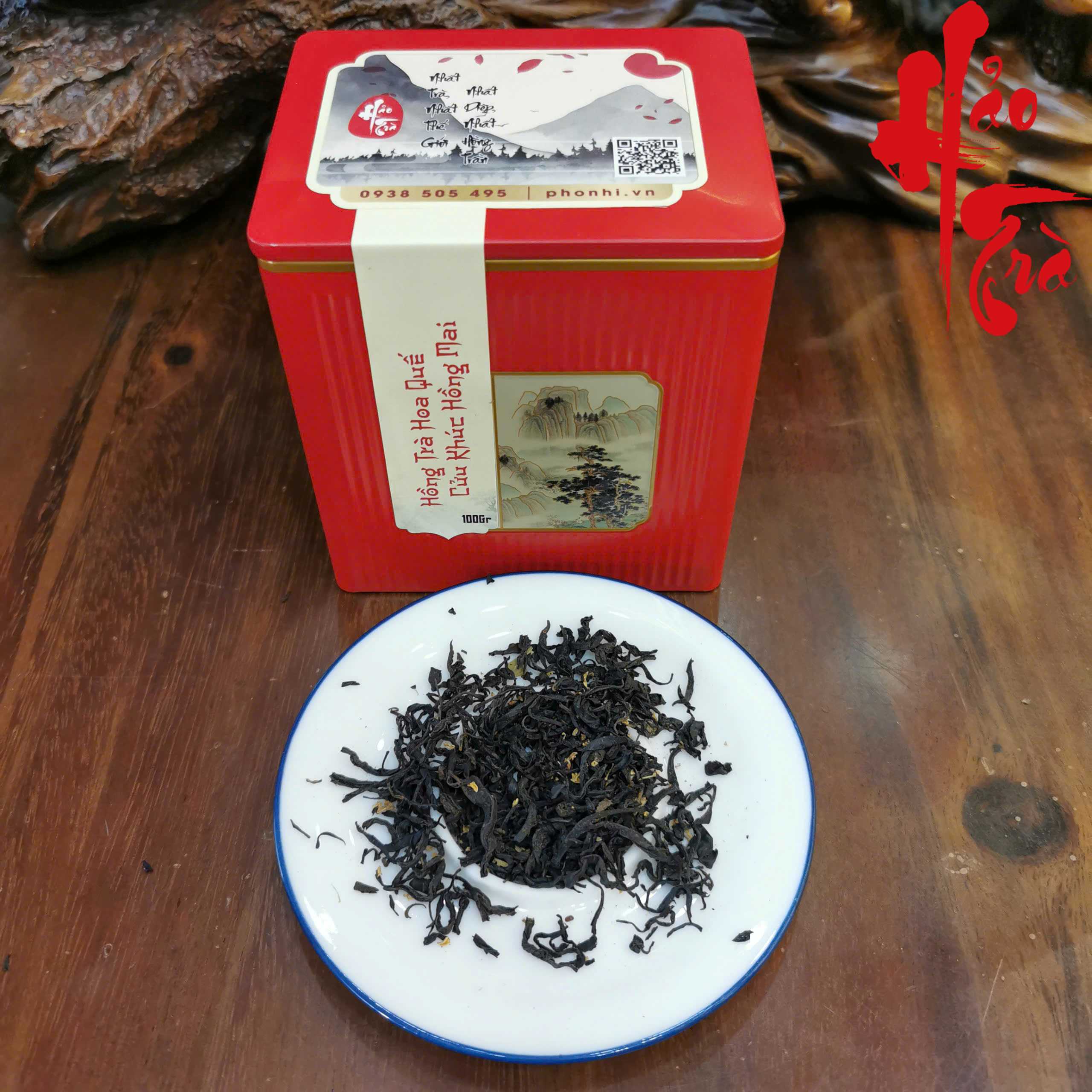Hồng Trà Cửu Khúc Hồng Mai - Hoa Quế (Trà rời)