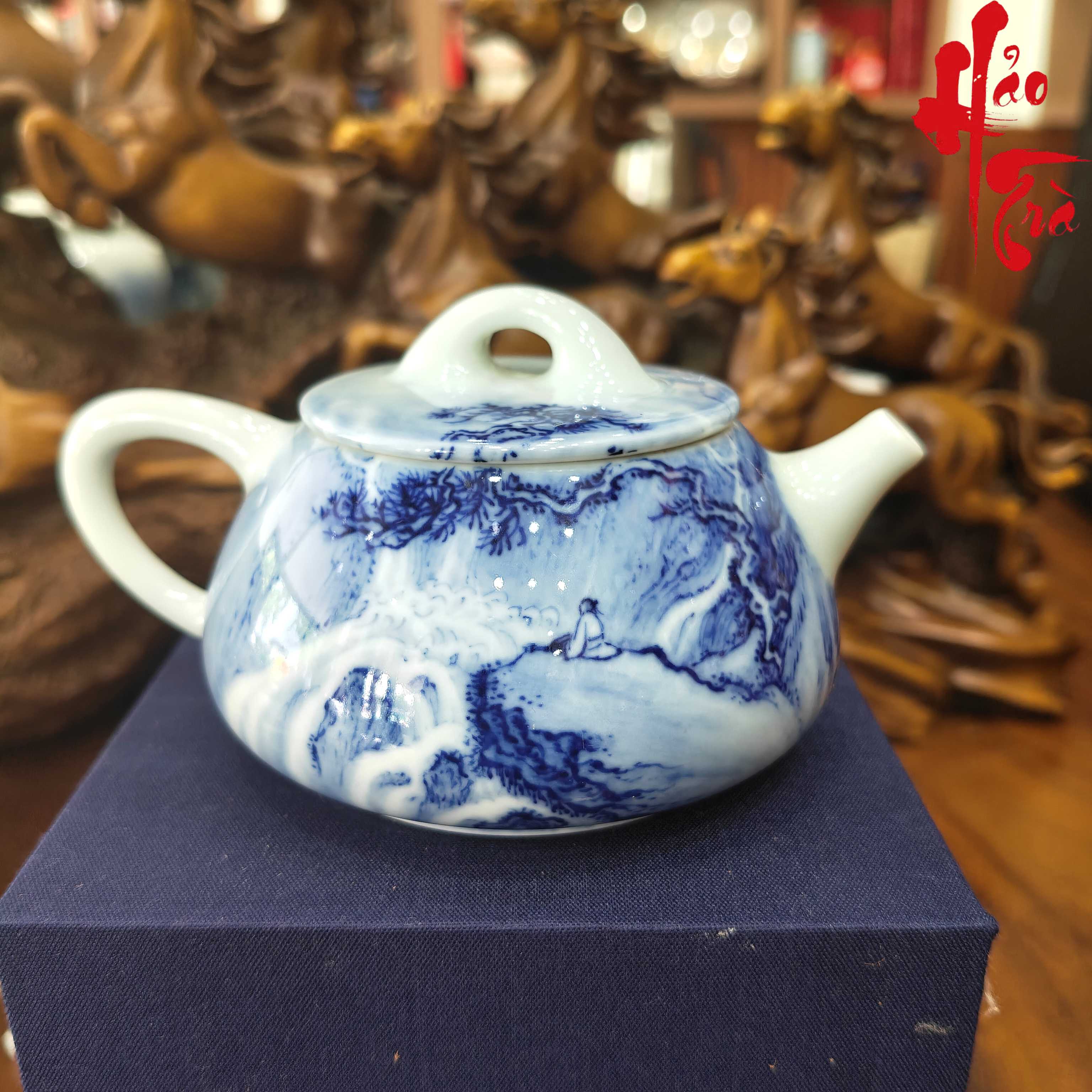 SCD001 Ấm Thanh Hoa Sơn Thuỷ 150ml - AS03