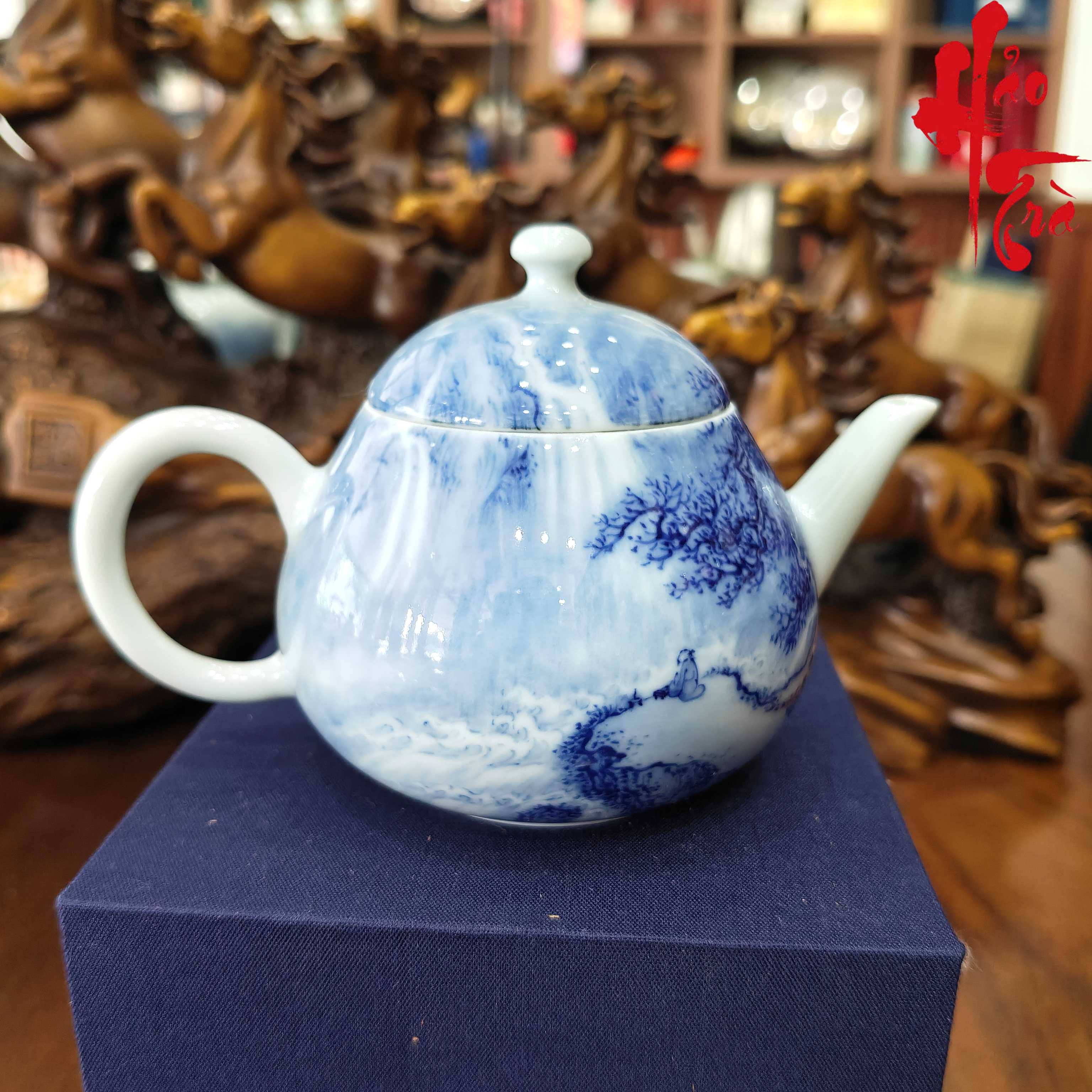 SCD001 Ấm Thanh Hoa Sơn Thuỷ 170ml - AS06