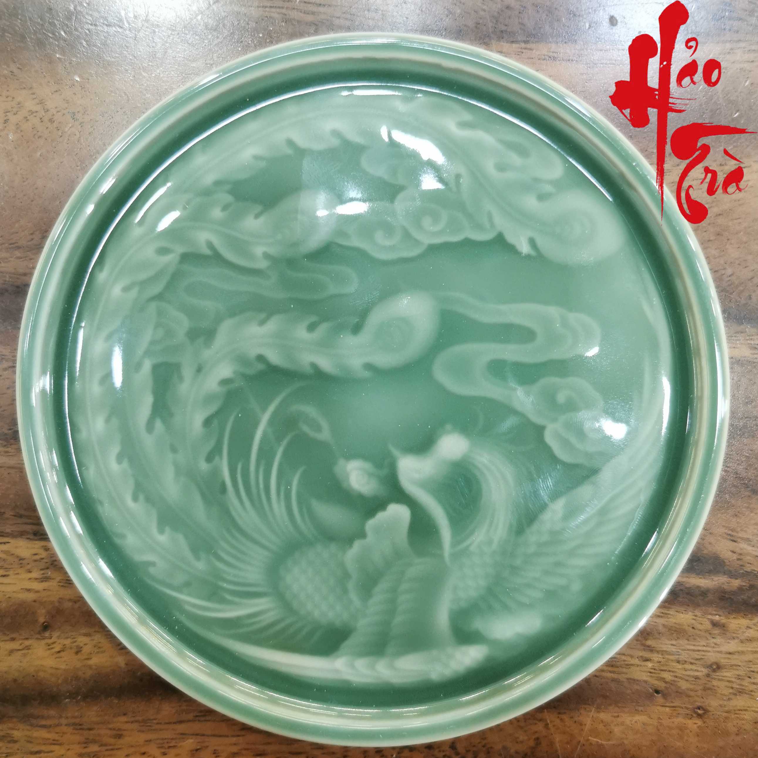 Dĩa Gốm Sứ Long Tuyền Hình Công LT57 (Đường kính 15cm, cao 2cm)