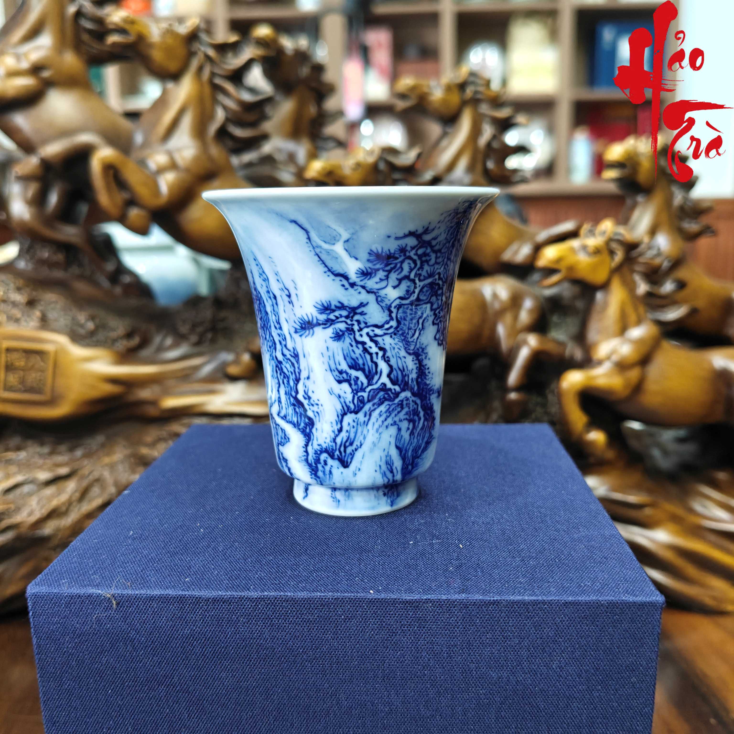 SCD001 Chén Vẽ Tay Thanh Hoa Sơn Thủy 60ml - LY242