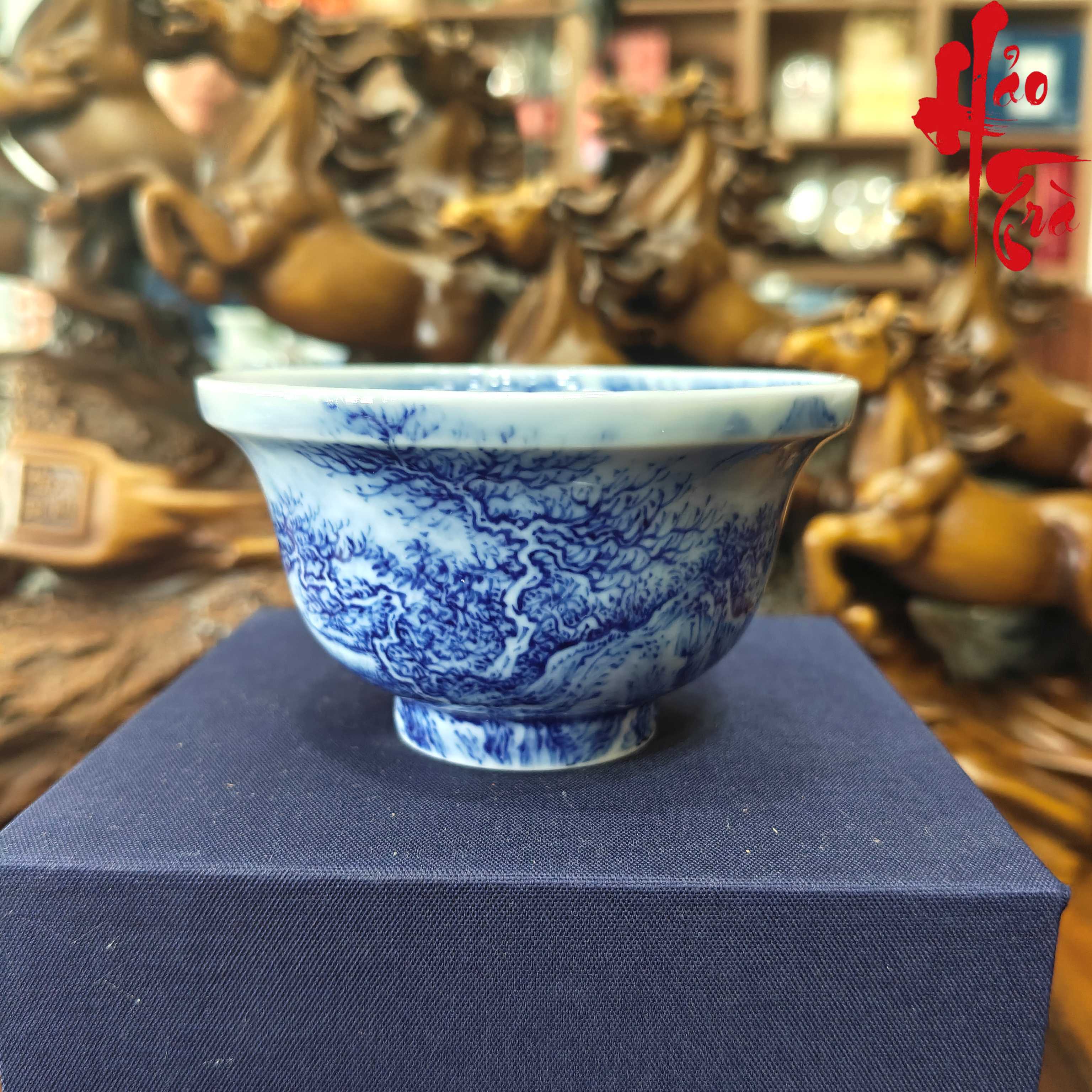 SCD001 Chén Vẽ Tay Thanh Hoa Sơn Thủy 70ml - LY250