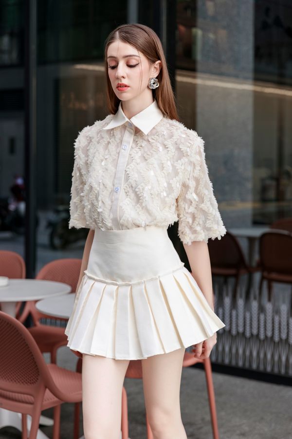 Ivoire Skirt - Chân váy bóng chày