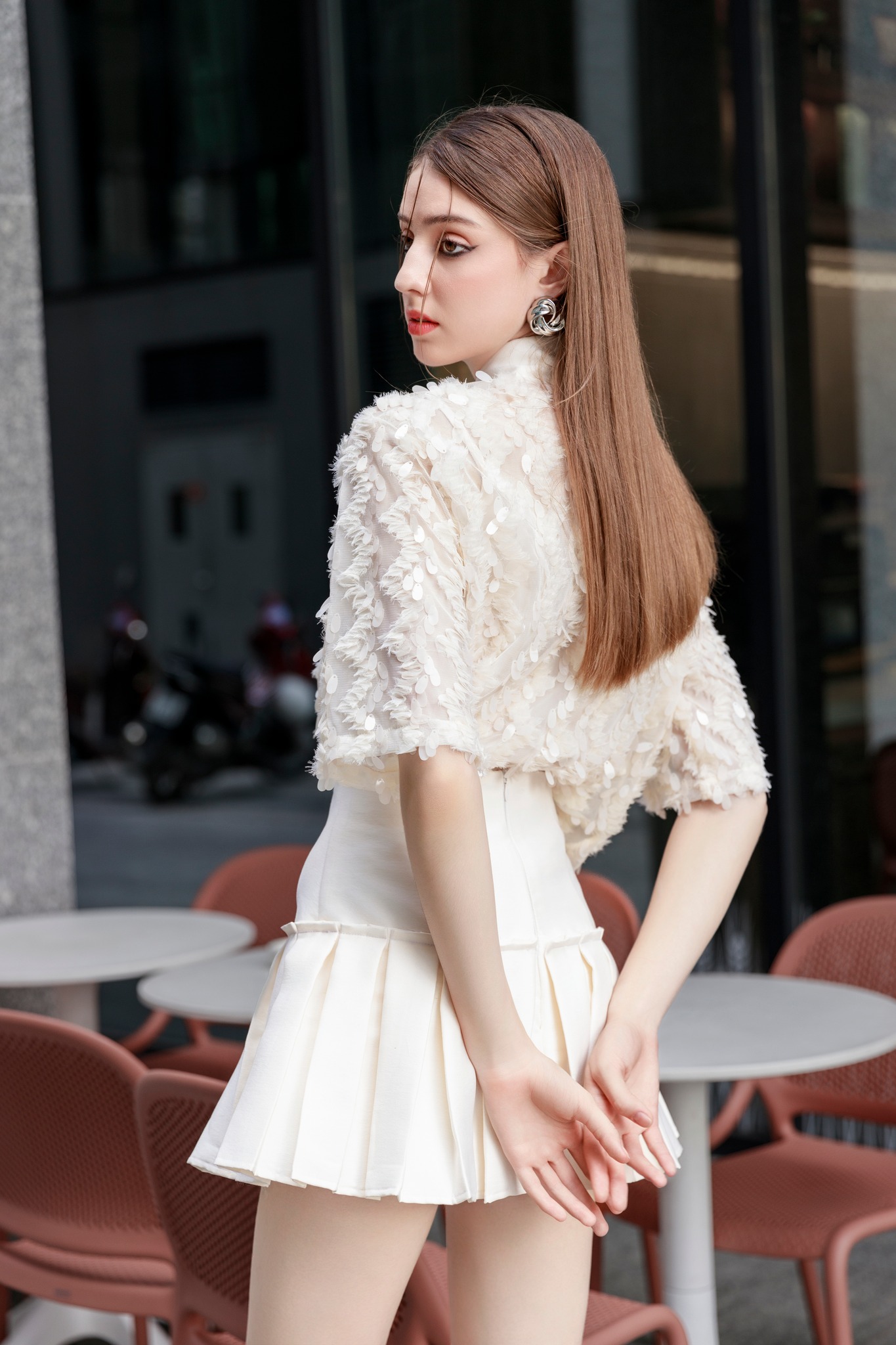 Ivoire Skirt - Chân váy bóng chày