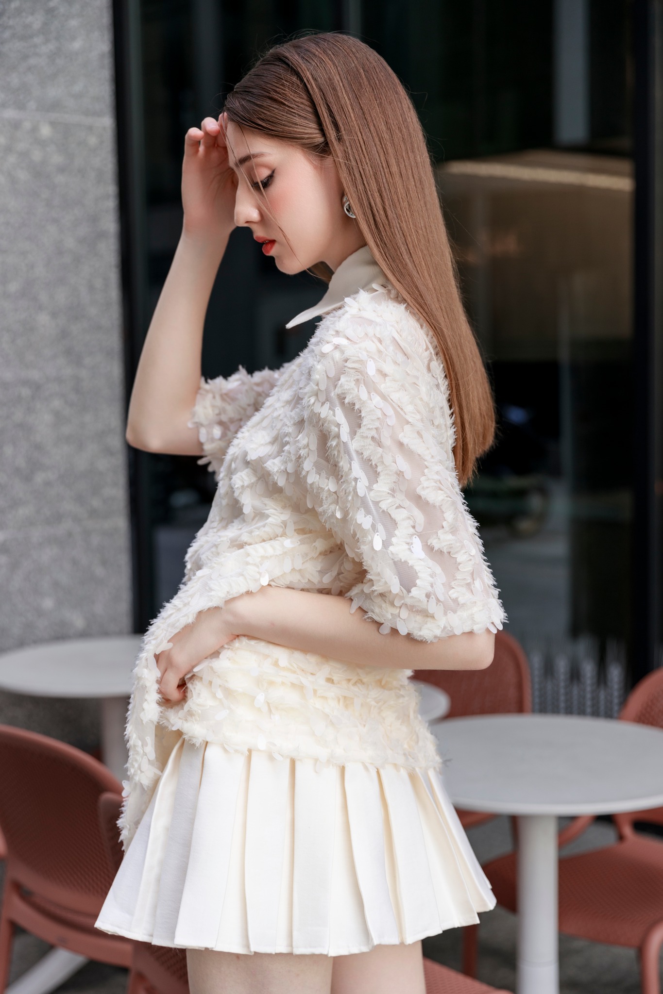 Ivoire Skirt - Chân váy bóng chày