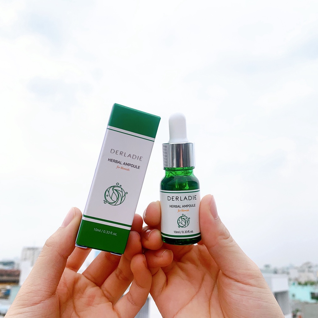 [MUA 1 TẶNG 1] Serum Tràm Trà Xẹp Mụn, Khô Cồi Derladie Herbal Ampoule For Blemish 10ML