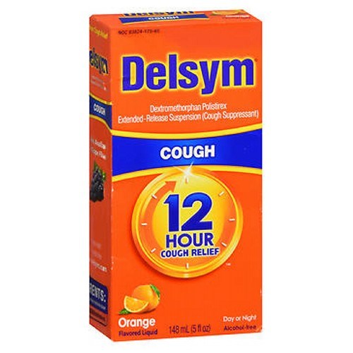 Delsym Cough Orange 148ml - Siro trị ho cho người lớn và trẻ trên 4 tuổi