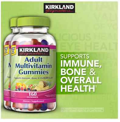 Kirkland Multivitamin Gummy 160 viên - Kẹo Vitamin tổng hợp cho người lớn