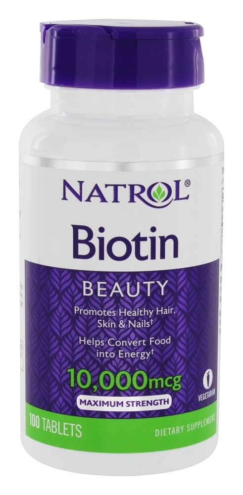 Natrol Biotin beauty 10000mcg 100ct - Vitamin ngăn rụng tóc, đẹp da, tóc, móng tay (100 viên)