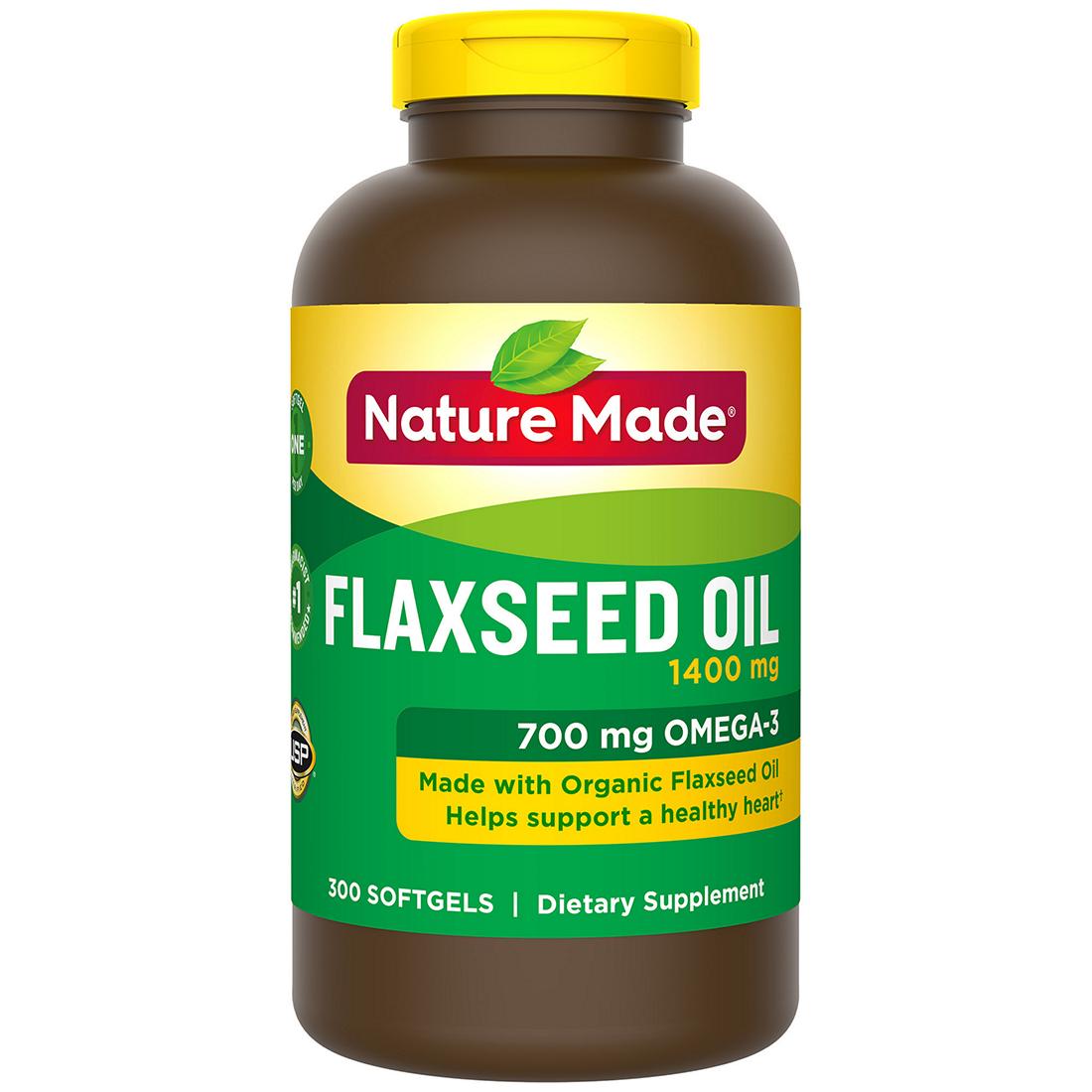 Nature Made Flaxseed Oil 1400mg - Thuốc bổ tim