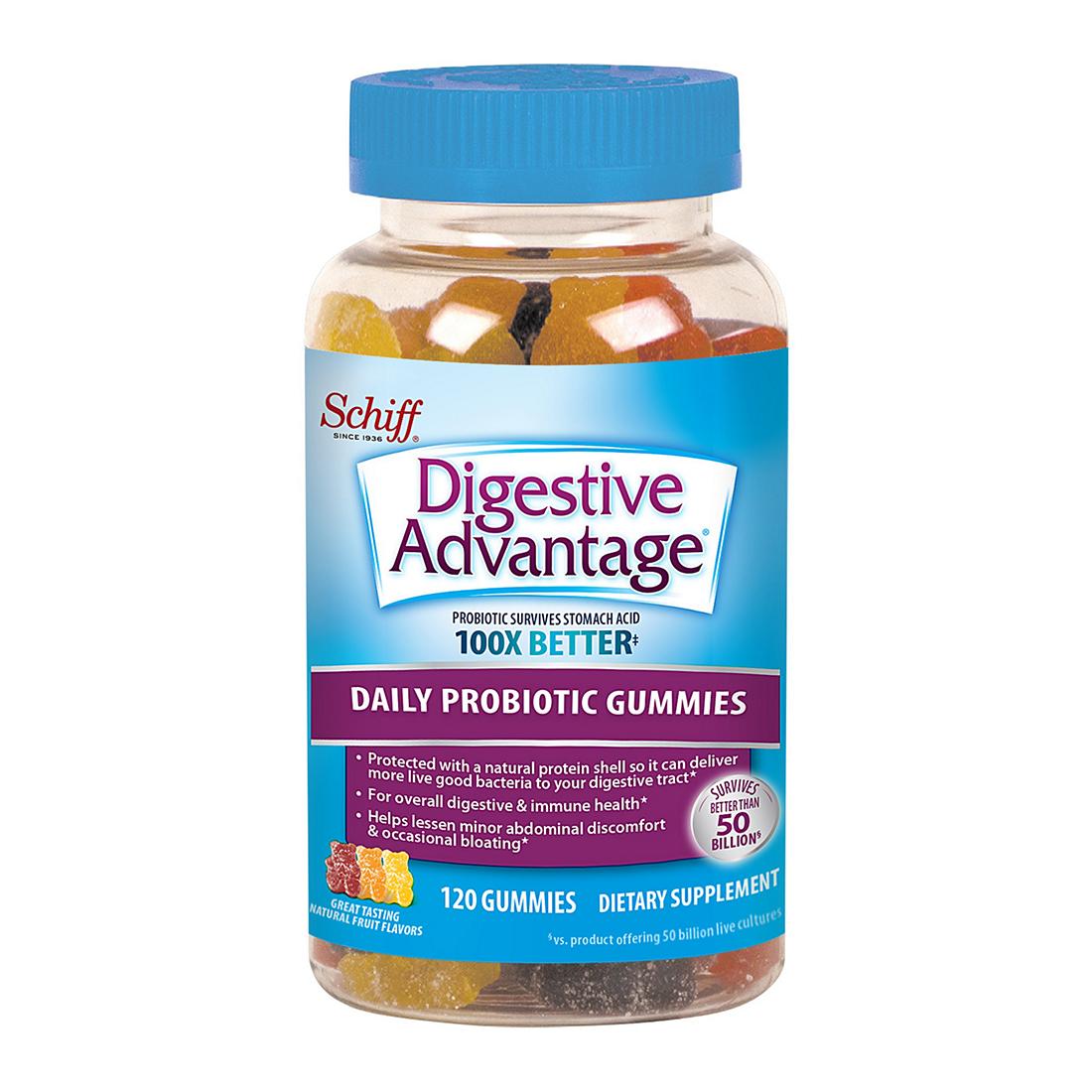 Digestive Advantage Probiotic Gummies (120v ) Bổ sung Probiotic