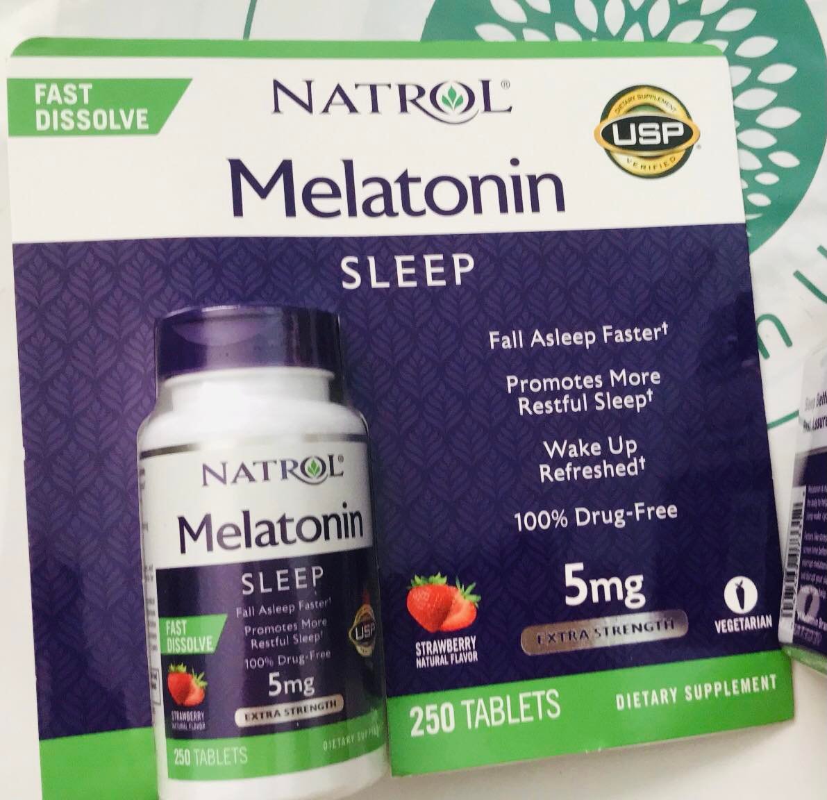 Natrol Melatonin 5mg 250 viên - Thuốc hỗ trợ giấc ngủ