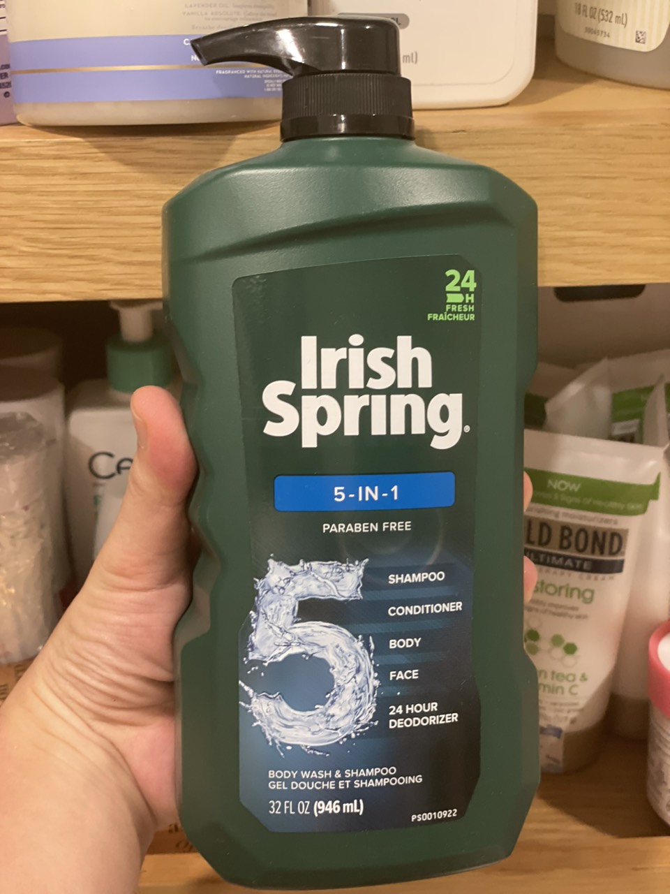 Sữa tắm gội xả 5in1 Irish Spring dành cho nam chai lớn 946ml
