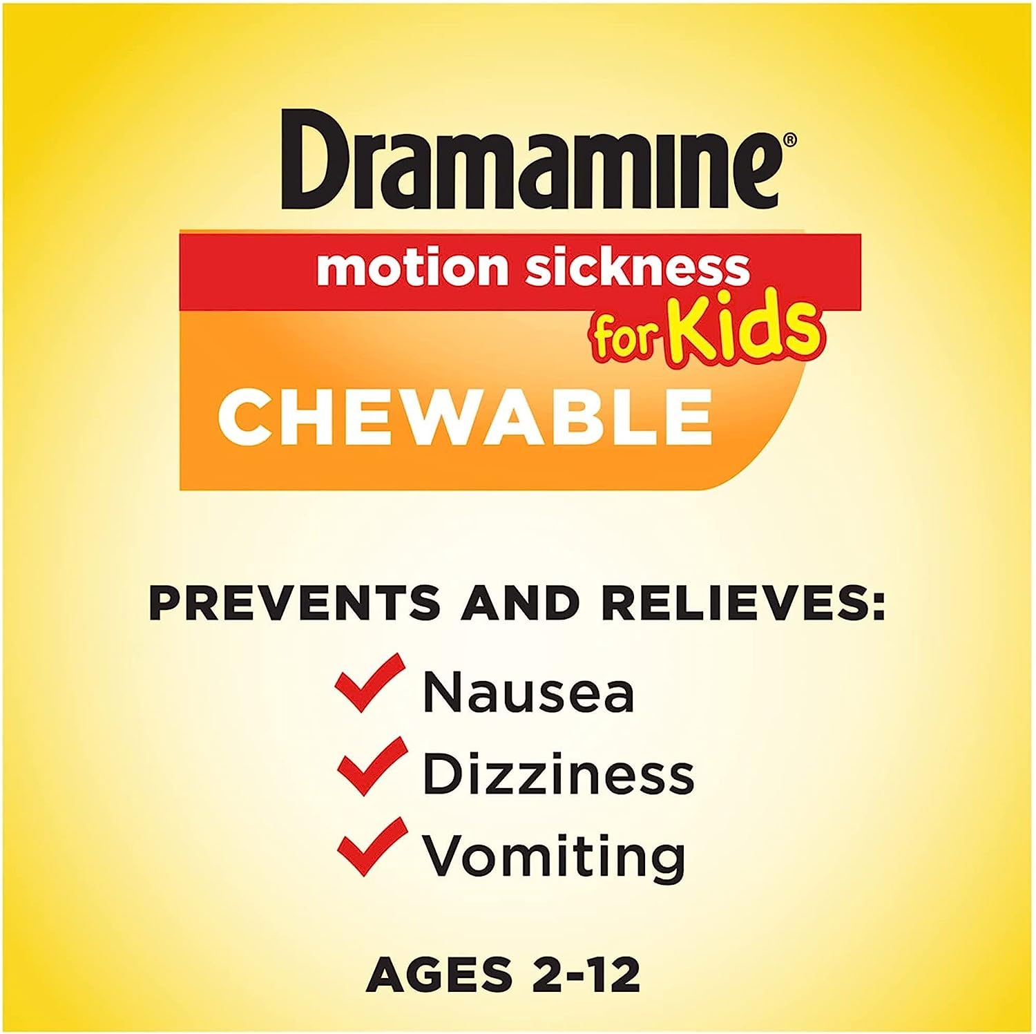 Thuốc chống say xe không buồn ngủ tre em Dramamine kids motion sickness Less Drowsy 8 tablets