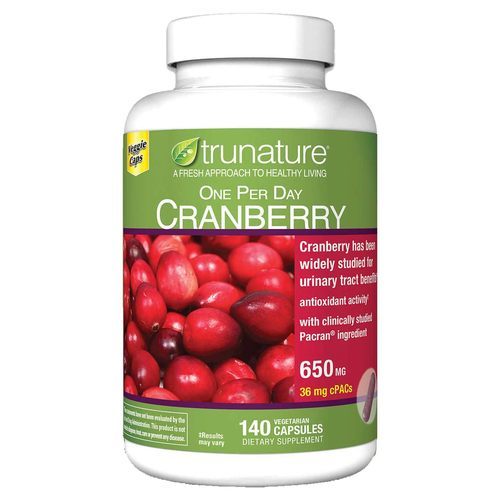 Trunature Cranberry 650mg 140 viên - Thực phẩm chức năng giúp giảm đi tiểu buốt