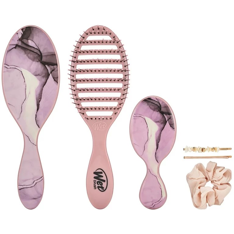 Set lược Wetbrush Luxe Marble 6 -Piece Styling Kit (Mỹ) gồm 6 món