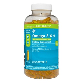 Fish Oil Member's Mark Omega 3 6 9  (325 ct.)  _ dầu cá cao cấp, cung cấp Omega nhóm 3-6-9