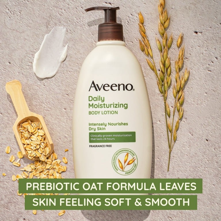 Aveeno Daily Moisturizing Body Lotion - Kem dưỡng toàn thân chiết xuất từ yến mạch dành cho da nhạy cảm