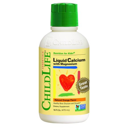 Childlife liquid Calcium with magnesium orange favor 473ml - Siro cung cấp Calcium cho trẻ trên 6 thang tuổi