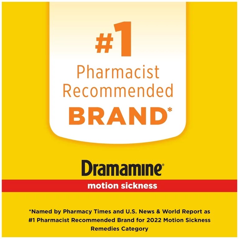 Thuốc chống say xe không buồn ngủ tre em Dramamine kids motion sickness Less Drowsy 8 tablets