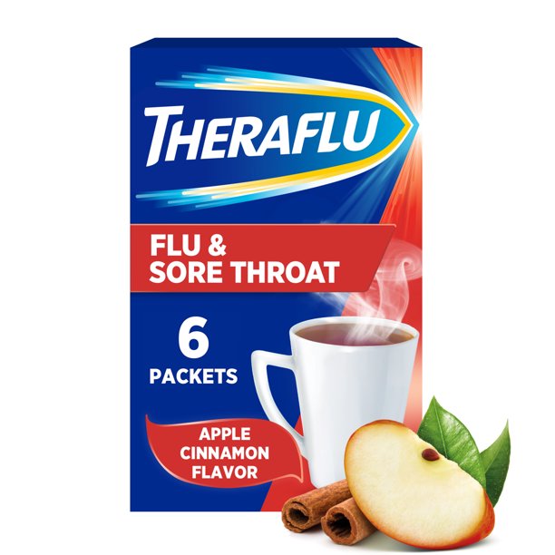 Theraflu  Severe Cold Relief Powder - Trà giải cảm Theraflu Mỹ ( hộp 6 gói)