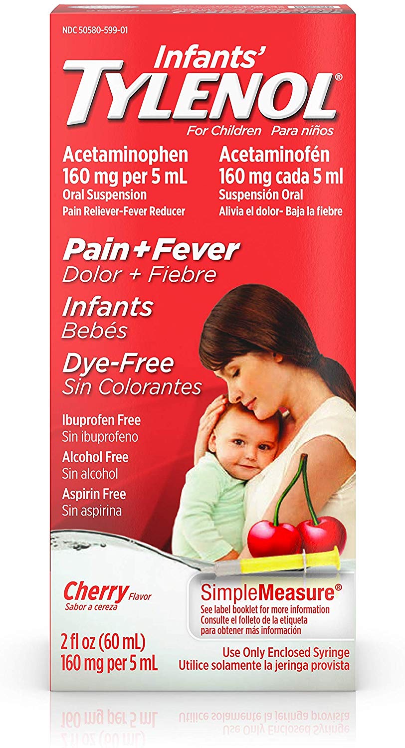 Infants Tylenol Cherry 60ml - Thuốc giảm sốt giảm đau cho em bé trên 3 tháng tuổi