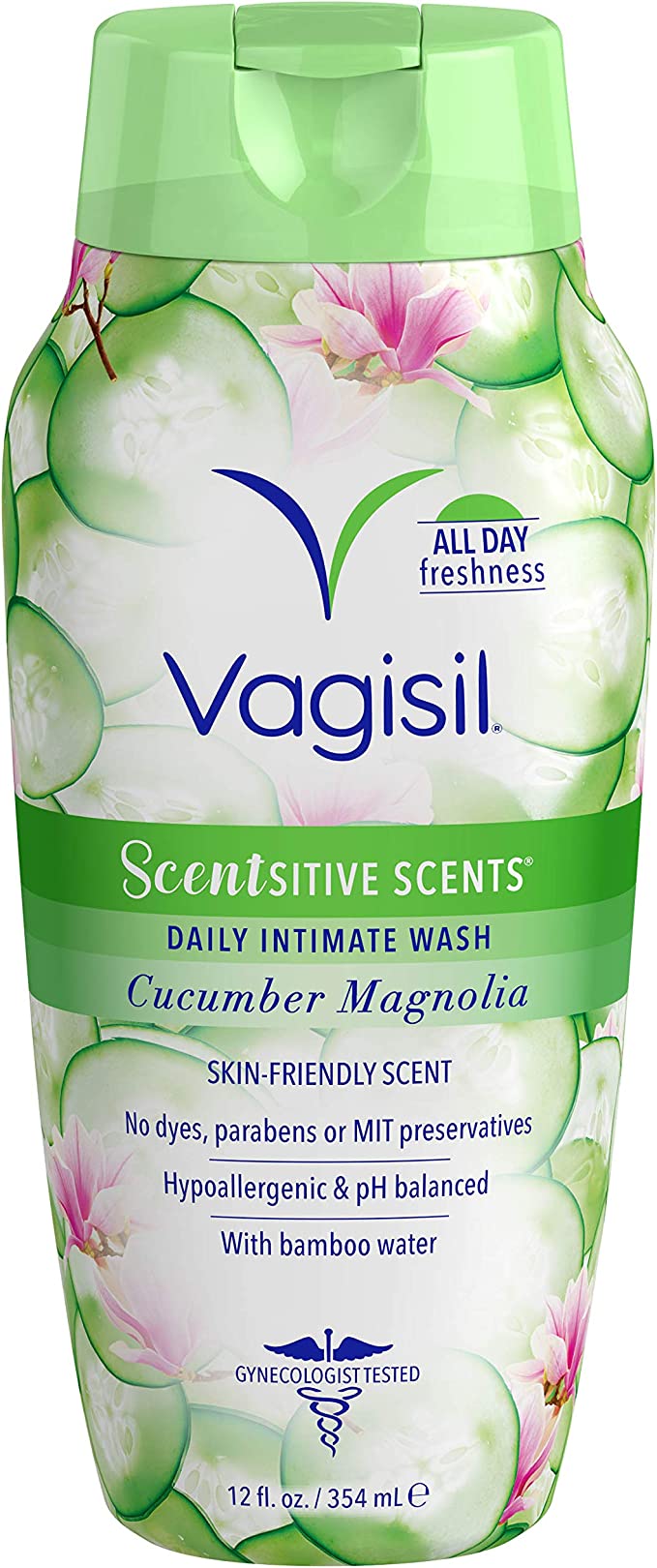 Dung dịch vệ sinh Phụ Nữ cho da nhạy cảm Scentsive Scent Cucumber Magnolia (Mỹ) - chai 354ml